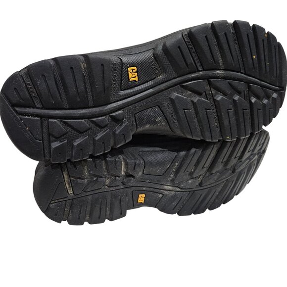 CAT Mens Steel Toe Work Boots Size 10 M Brown & Black Leather - Picture 9 of 9